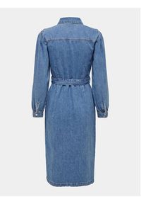 only - ONLY Sukienka jeansowa 15284906 Niebieski Regular Fit. Kolor: niebieski. Materiał: bawełna #5