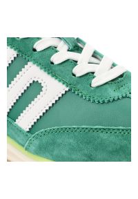 Sneakersy damskie Filippo, cholewka ze skóry naturalnej zamszowej klasyczne sznurowanie sportowy fason, zielone, DP7686/26. Zapięcie: sznurówki. Kolor: zielony. Materiał: skóra, zamsz. Szerokość cholewki: normalna #6