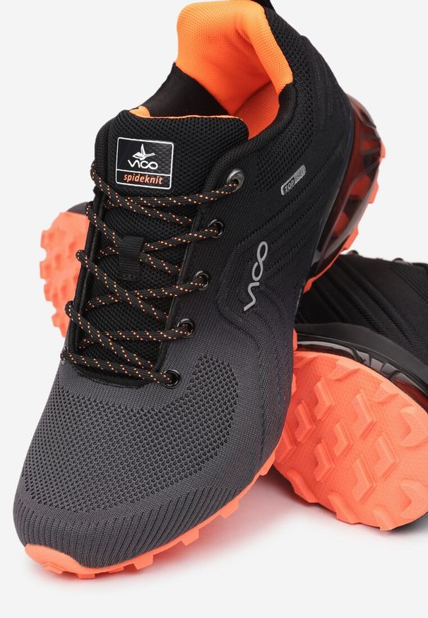 Born2be - Szaro-Czarne Buty Sportowe Vhesiesh. Wysokość cholewki: przed kostkę. Nosek buta: okrągły. Kolor: szary. Materiał: materiał. Szerokość cholewki: normalna. Wzór: aplikacja