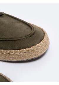 Big-Star - Espadryle męskie khaki NN174055 303. Okazja: na co dzień. Zapięcie: sznurówki. Kolor: brązowy. Materiał: guma, materiał. Styl: sportowy, casual, klasyczny