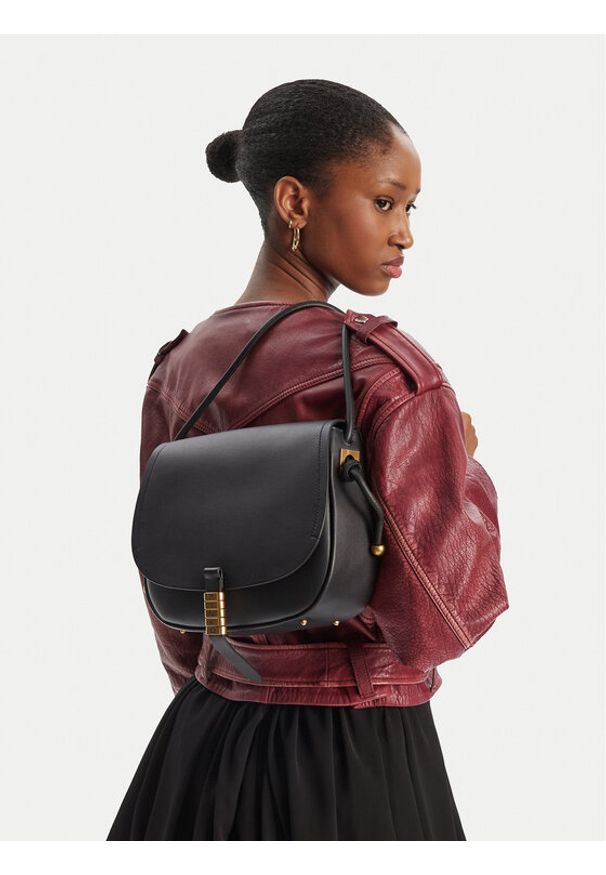 Pinko - PINKO Torebka SADDLE CLASSIC Czarny. Kolor: czarny. Materiał: skórzane