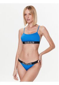 Calvin Klein Swimwear Góra od bikini KW0KW01965 Niebieski. Kolor: niebieski. Materiał: syntetyk