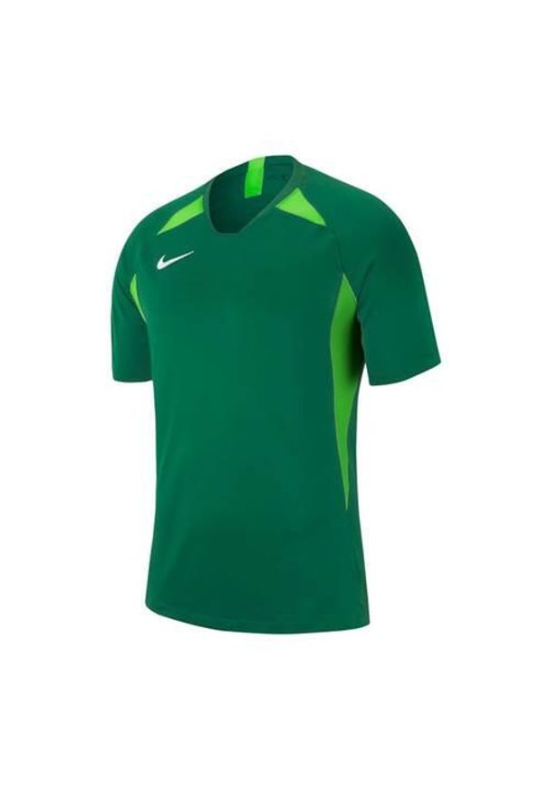 Koszulka piłkarska chłopięca Nike JR Legend. Kolor: zielony. Długość rękawa: krótki rękaw. Długość: krótkie. Sport: piłka nożna