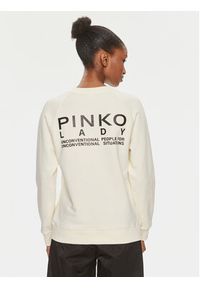 Pinko Bluza Tempesta 101775 A13L Beżowy Regular Fit. Kolor: beżowy. Materiał: bawełna #3