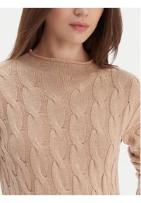 United Colors of Benetton - United Colors Of Benetton Sweter 1335D2467 Brązowy Regular Fit. Kolor: brązowy. Materiał: syntetyk #4