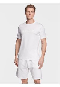 Replay T-Shirt M6462.000.23188P Biały Regular Fit. Kolor: biały. Materiał: bawełna