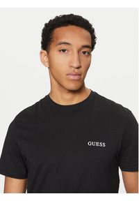 Guess T-Shirt U4BM03 KCAM1 Czarny Regular Fit. Kolor: czarny. Materiał: bawełna