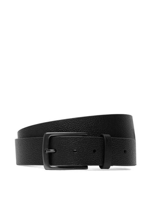Calvin Klein Pasek Męski LV04D7095G Czarny. Kolor: czarny. Materiał: skóra