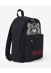 Kenzo - KENZO - Czarny plecak Kampus Tiger. Kolor: czarny. Materiał: materiał. Wzór: haft, aplikacja #3