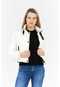 Invicta - INVICTA Kremowa puchowa kurtka damska Isidore, Rozmiar L. Kolor: biały. Materiał: puch #4