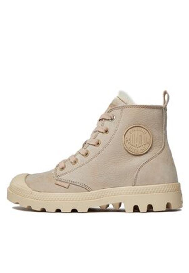 Palladium Trapery Pampa Hi Zip Wl 95982-271-M Beżowy. Kolor: beżowy. Materiał: skóra