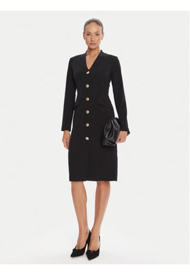 Joseph Ribkoff Sukienka koktajlowa 253072 Czarny Regular Fit. Kolor: czarny. Materiał: syntetyk. Styl: wizytowy