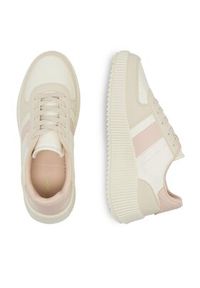 DeeZee Sneakersy Abha WAG1217111A Beżowy. Kolor: beżowy. Materiał: skóra