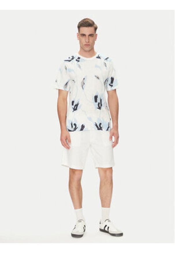 Jack & Jones T-Shirt Palermo 12279351 Biały Regular Fit. Kolor: biały. Materiał: bawełna