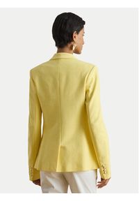 Lauren Ralph Lauren - LAUREN RALPH LAUREN Marynarka 200797305031 Żółty Slim Fit. Kolor: żółty. Materiał: bawełna #4