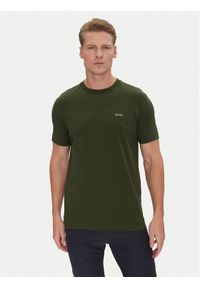 BOSS T-Shirt 50506373 Zielony Regular Fit. Kolor: zielony. Materiał: bawełna