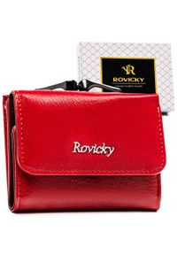 ROVICKY - Portfel damski Rovicky RPX-32-ML czerwony. Kolor: czerwony