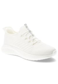 Big-Star - Sneakersy męskie Big Star, cholewka z materiału tekstylnego o oddychającej strukturze elastyczne sznurowanie na płaskiej podeszwie, białe, UU174004. Zapięcie: sznurówki. Kolor: biały. Materiał: materiał. Szerokość cholewki: normalna. Obcas: na płaskiej podeszwie #1