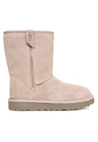 Ugg Śniegowce W Classic Short Bailey Zip 1144043 Szary. Kolor: szary. Materiał: zamsz, skóra #1