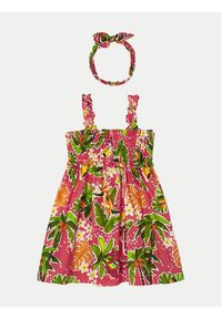 Mayoral Sukienka letnia 3947 Kolorowy Regular Fit. Materiał: bawełna. Wzór: kolorowy. Sezon: lato #3