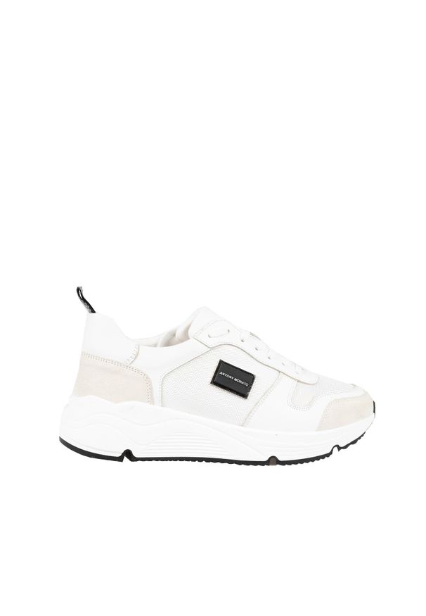 Antony Morato Sneakersy | MMFW01453-LE500019 | Mężczyzna | Biały. Kolor: biały. Materiał: skóra