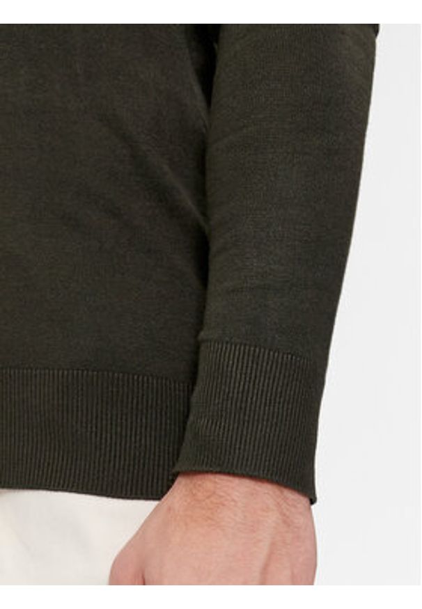 Brave Soul Sweter MK-36ARUNDELB Zielony Regular Fit. Kolor: zielony. Materiał: wiskoza