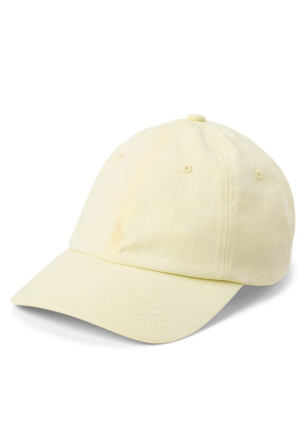 Polo Ralph Lauren Czapka z daszkiem 710964764006 Żółty. Kolor: żółty. Materiał: bawełna