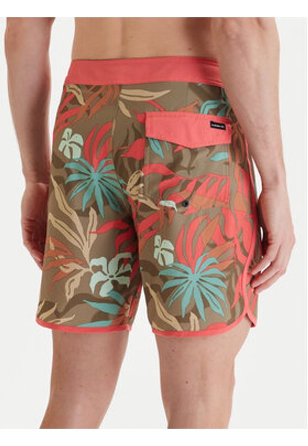 Quiksilver Szorty kąpielowe Surfsilk Scallop 18" EQYBS04862 Beżowy Regular Fit. Kolor: beżowy. Materiał: syntetyk