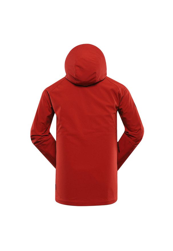 ALPINE PRO - Kurtka softshell męska Alpine Pro Hoor. Kolor: czerwony. Materiał: softshell. Sport: turystyka piesza, wspinaczka