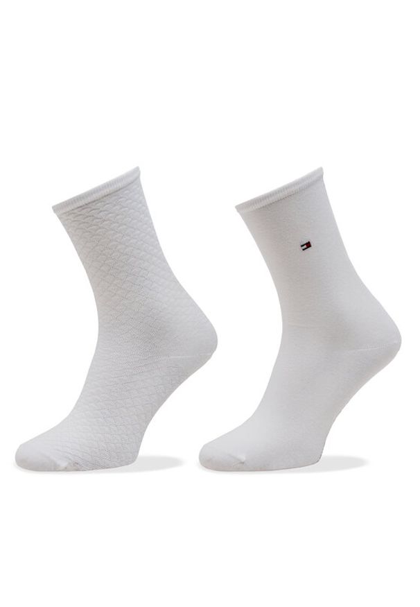 TOMMY HILFIGER - Tommy Hilfiger Skarpety długie 701227563 Biały. Kolor: biały. Materiał: syntetyk