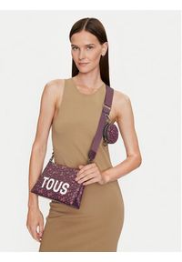 Tous - TOUS Torebka Kaos Mini Evolution 395910254 Bordowy. Kolor: czerwony. Materiał: skórzane