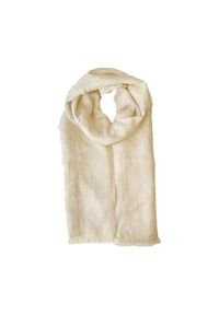 Lauren Ralph Lauren - LAUREN RALPH LAUREN Szal 454972572002 Beżowy. Kolor: beżowy. Materiał: materiał, bawełna