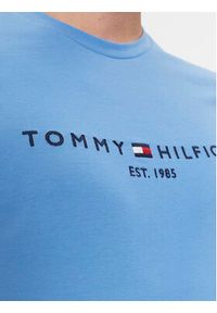 TOMMY HILFIGER - Tommy Hilfiger T-Shirt Logo MW0MW11797 Niebieski Regular Fit. Kolor: niebieski. Materiał: bawełna #3