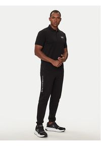 EA7 Emporio Armani Polo 8NPF14 PJVQZ 1200 Czarny Regular Fit. Typ kołnierza: polo. Kolor: czarny. Materiał: bawełna #3