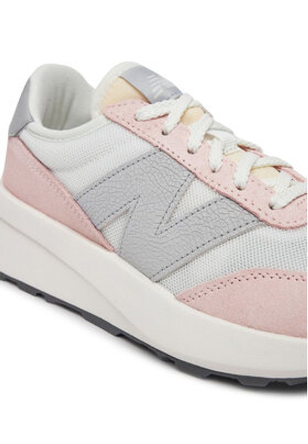 New Balance Sneakersy GS370AK Różowy. Kolor: różowy. Materiał: skóra, zamsz