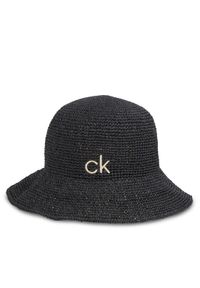 Calvin Klein Kapelusz Wide Brim Straw Bucket Hat K60K612914 Czarny. Kolor: czarny. Materiał: poliester, materiał