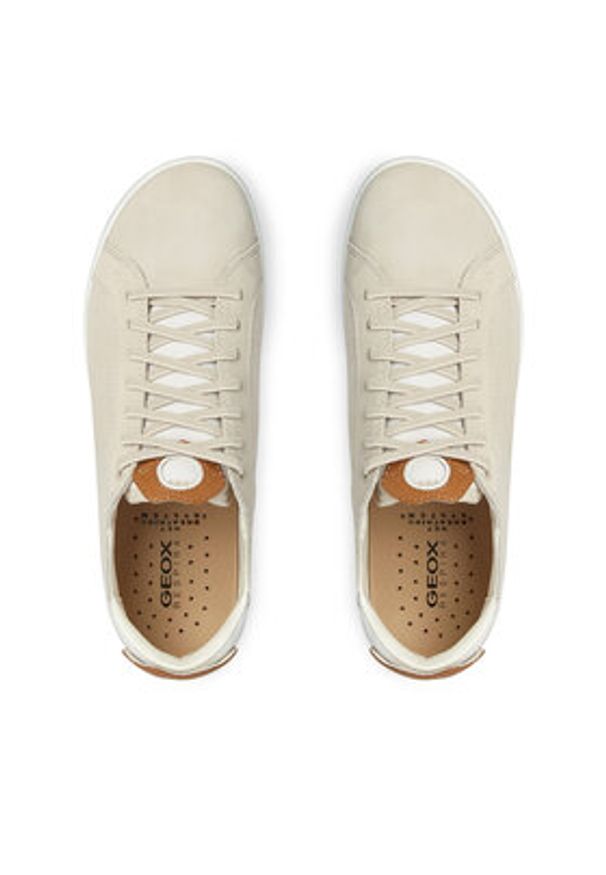 Geox Sneakersy D Aerantis D35HND 02285 C1667 Beżowy. Kolor: beżowy. Materiał: zamsz, skóra