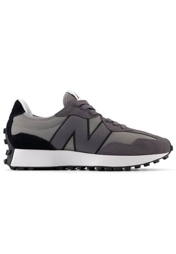 Buty do chodzenia męskie New Balance 327. Kolor: szary. Materiał: zamsz. Szerokość cholewki: normalna. Sport: turystyka piesza