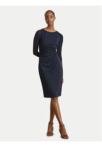Lauren Ralph Lauren - LAUREN RALPH LAUREN Sukienka dzianinowa 200P14033001 Granatowy Slim Fit. Kolor: niebieski. Materiał: syntetyk #3