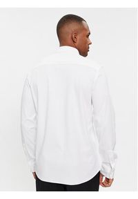 Calvin Klein Koszula K10K110858 Biały Slim Fit. Kolor: biały. Materiał: bawełna
