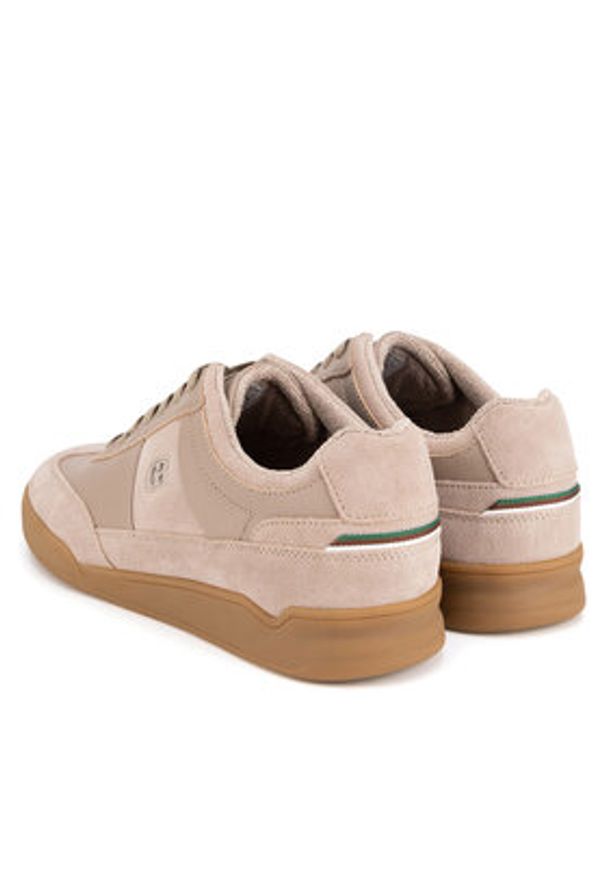 Gino Rossi Sneakersy CARLO-01 124AM Beżowy. Kolor: beżowy. Materiał: zamsz, skóra