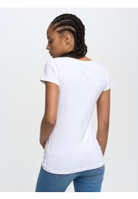 Big-Star - Koszulka damska gładka Classica 101. Kolor: biały. Materiał: materiał. Długość rękawa: krótki rękaw. Długość: krótkie. Wzór: gładki #5