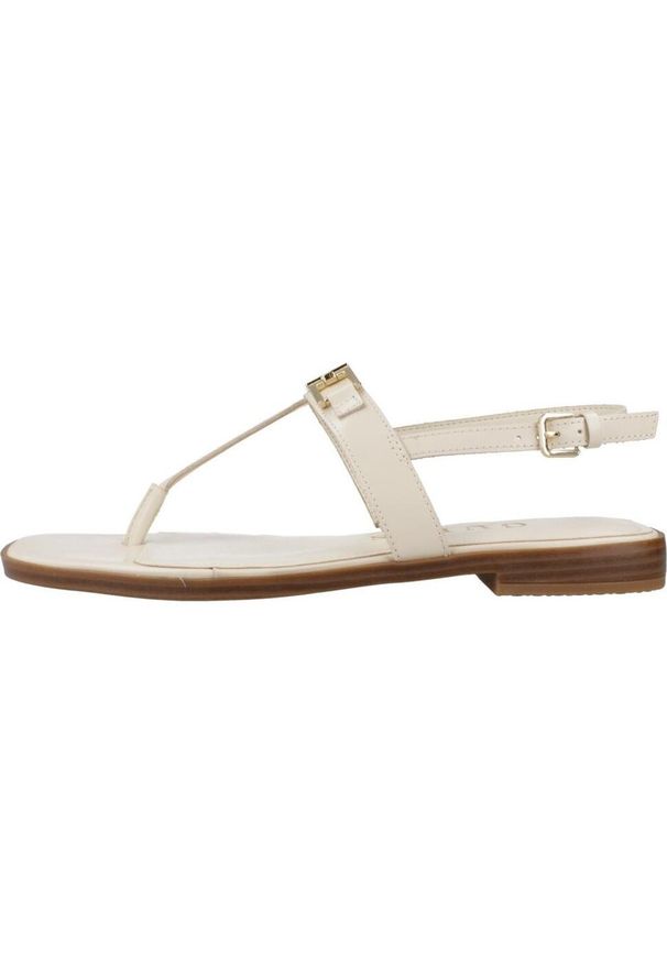 Guess - Sandały GUESS FLJREL LEA21 Nago. Kolor: różowy. Materiał: syntetyk, skóra. Sport: turystyka piesza
