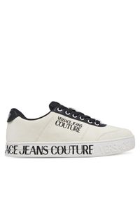 Versace Jeans Couture Sneakersy 78VA3SK6 Biały. Kolor: biały. Materiał: skóra, zamsz