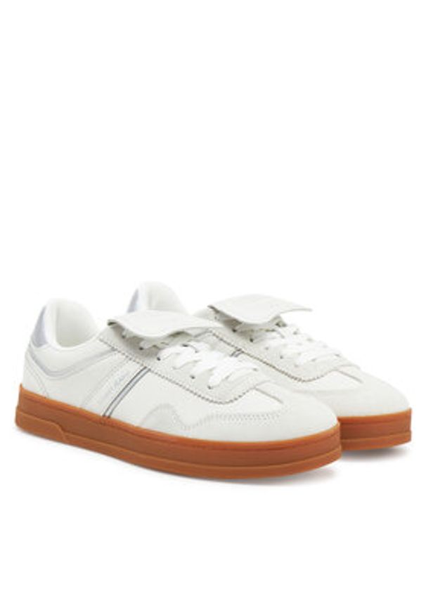 Tommy Jeans Sneakersy The Greenwich Flap EN0EN02715 Biały. Kolor: biały. Materiał: skóra, zamsz