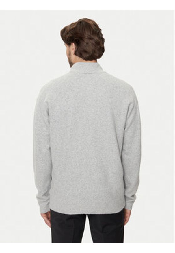 Calvin Klein Sweter K10K113751 Szary Regular Fit. Kolor: szary. Materiał: syntetyk