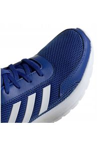 Adidas - Buty adidas Tensaur Run K Jr EG4125 niebieskie. Okazja: na co dzień. Zapięcie: sznurówki. Kolor: niebieski. Materiał: syntetyk, materiał, guma. Szerokość cholewki: normalna. Model: Adidas Cloudfoam. Sport: bieganie #5