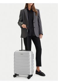 Gino Rossi - GINO ROSSI Walizka kabinowa CEO-GIN-S-003-05-SILVER Srebrny. Kolor: srebrny #1