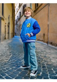 Sinsay - Bomberka Avengers - mid blue. Wzór: motyw z bajki