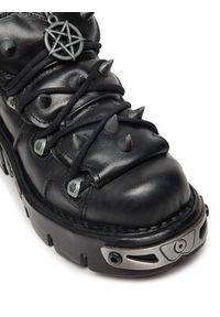 NEW ROCK Sneakersy M-110-S1 Czarny. Kolor: czarny. Materiał: skóra #2